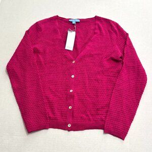NWT Draper James Womens RSVP Textured Cardigan